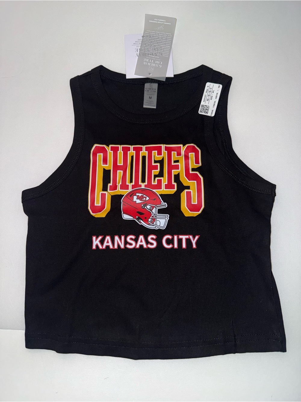 Kansas City Chiefs Black Graphic Tank Top